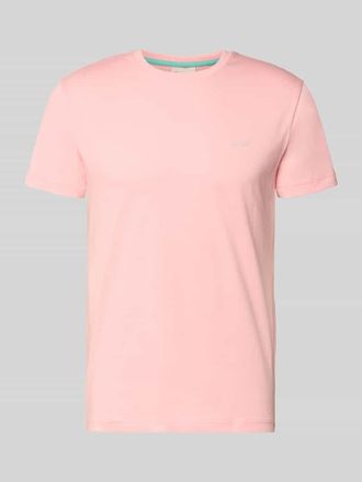 GANT T-Shirt mit Label-Detail in Pink, Gr&ouml;&szlig;e XXXL