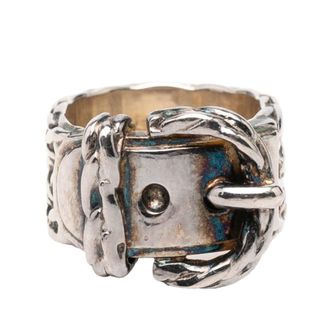 Herm&egrave;s Silver Silver 925 Band Ring (Pre-Owned)