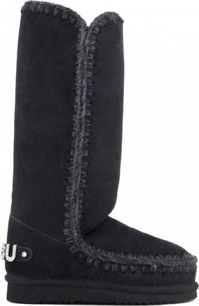 Mou Womens Eskimo 40 Winter Boots In Black With Rhinestone