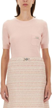 Versace Cashmere Blend Knit Top