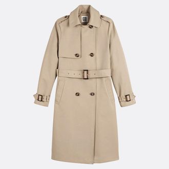 La Redoute Collections Trenchcoat met dubbele knoopsluiting