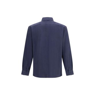 Brunello Cucinelli Cotton Dress Shirt - Navy