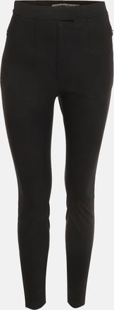 Alexander Wang Black Jersey Zip Detail Pants