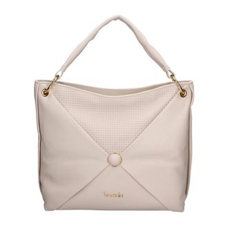 Braccialini Aeliana Schoudertas - Dames - Tassen - Beige - Maat: ONE Size Leer
