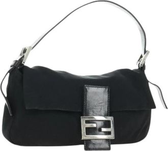 Fendi Pre-owned Vintage Schoudertas - Dames - Vintage Schoudertas - Zwart - ONE Size - Leer - Vintage