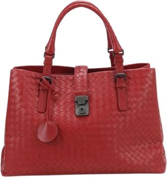 Bottega Veneta Pre-owned Handbags, female, Red, Size: ONE SIZE Pre-owned Vintage Tote Bag