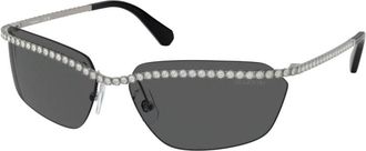 Swarovski Stijlvolle zonnebril met kleurrijke lenzen - Dames - Zonnebrillen - Grijs - 64 MM - Accessoires