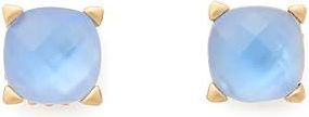 Kate Spade New York Little Luxuries Studs Womens Earring Blue Gold, Brass/Glass