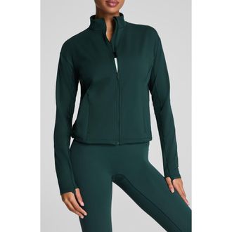 Spanx Brushed Full Zip Jacket in Meridian at Nordstrom Rack, Size X-Large