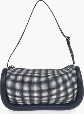 J.W.Anderson Borsa a Spalla THE BUMPER in Denim con Strass All-Over e Finiture in Pelle J.W.Anderson