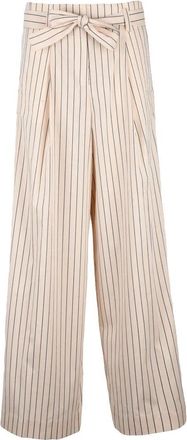 Roberto Collina High-Waisted Pinstripe Palazzo Pants