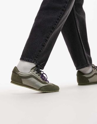 Vans Super Lowpro - Sneakers in raso verde salvia