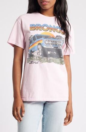 Junk Food Ford Bronco Oversize Graphic T-Shirt in Light Pink at Nordstrom Rack, Size X-Small
