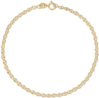 EF Collection Daisy 14K Gold Chain Bracelet in 14K Yellow Gold at Nordstrom, Size 6.5