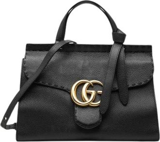 Gucci Pre-owned Vintage Satchel - Dames - Vintage Handtas - Zwart - ONE Size - Leer - Vintage