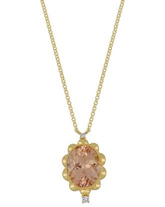 Bony Levy 18K 2.43 ct. tw. Diamond & Morganite Necklace