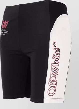 Off-white knee-length cycling shorts