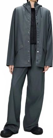 Rains Waterproof Rain Jacket In Lagoon