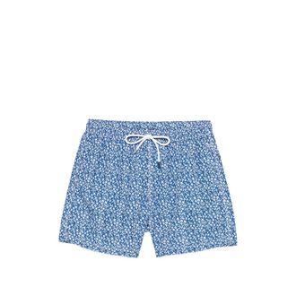 Fedeli Beachwear, male, Blue, Size: 2XL Madeira Swim Trunk