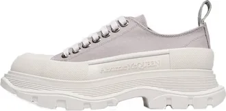 Alexander McQueen (WMNS) Alexander McQueen Tread Slick Canvas Lace Up Shoes Grey White 611705W4MV21290