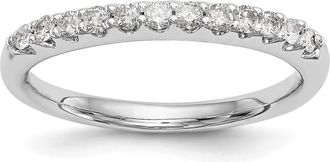 Diamond2Deal 14k Gold Lab Grown Diamond Wedding Band Ring 0.26Ct Clarity- VS Color- G-H