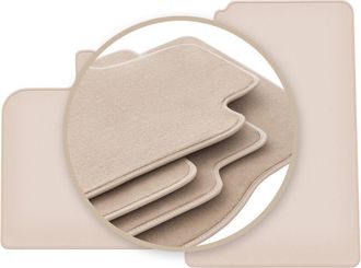 OEM Alfombrillas Beige Premium Para Smart Fortwo Ii Hatchback 2007-2014