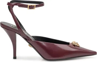 Versace Red Ankle-strap Pumps
