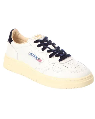 Autry Medalist Leather & Velvet Sneaker