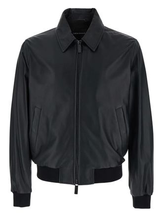 Men's Emporio Armani Leather Jackets - up to −60% | Stylight