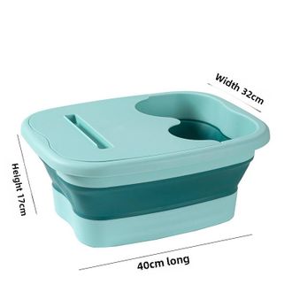 OEM [ba&ntilde;era De Pies Plegable De Silicona Gruesa] Ba&ntilde;era De Pies Plegable Con Tapa, Cubo Port&aacute;til Para Ba&ntilde;o De Pies Para Uso Dom&eacute;stico, Ba&ntilde;era De Masaje Pa