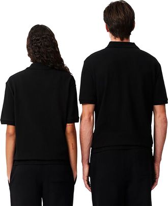 Lacoste Mens Polo Shirt L.12.12 Black Cotton T-shirts And Polos
