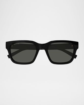 Gucci Men & apos;s GG1857SM Plastic Square Sunglasses