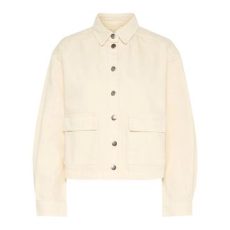 Saint Tropez Ilusz Denim Jacket - - Jackets - Donna - Beige - M