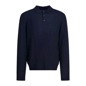 Vince Polo in lana merino - - Knitwear - Uomo - Blu - L