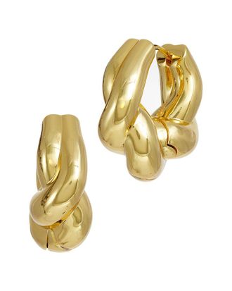 Savvy Cie Jewels 18K Plated Chubby Freeform Earrings