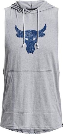 Under Armour Project Rock BSR Bull Sleeveless Hoodie Grey Blue 1376939-035