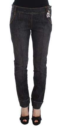 Ermanno Scervino Cotton Slim Fit blue Womens Jeans