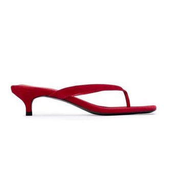 Black Suede Studio Kendal 35 Suede Sandal in Cherry Suede at Nordstrom, Size 37.5