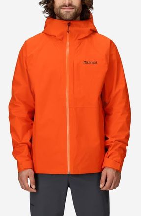 Marmot Waypoint Gore-Tex Waterproof Hooded Jacket in Red Sun at Nordstrom, Size Large