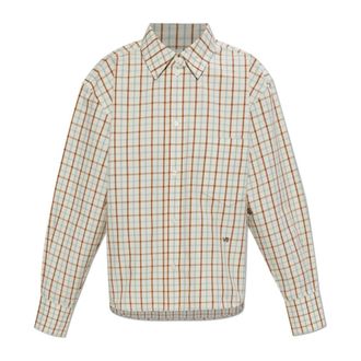 Victoria Beckham Shirts, female, Multicolor, Size: S Checked Pattern Shirt