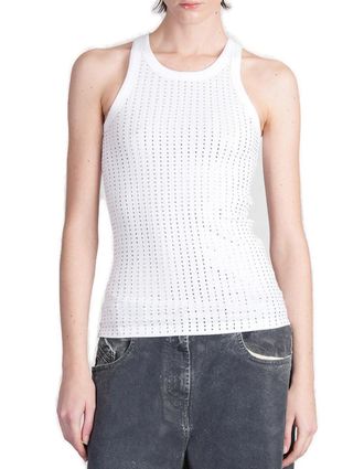 The Attico Jersey Ribbed Tank Top