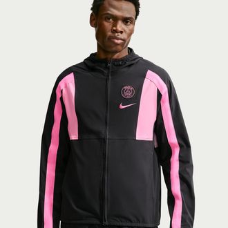 Nike Paris Saint-Germain Energy Nike Mens Soccer Woven Jacket in Black | IO3449-010