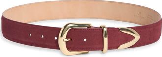 B-Low The Belt Marc Suede Belt in Burgundy Gold at Nordstrom, Size X-Small