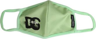 Dolce & Gabbana Mascarilla de Algod&oacute;n con Logo - Accessories - Hombre - Verde - ONE SIZE