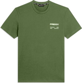 Freddy T-shirt in cotone con logo effetto gommato