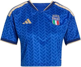 adidas (WMNS) adidas Italy 26 Home Cropped Jersey Asia Sizing Bold Blue KE8081