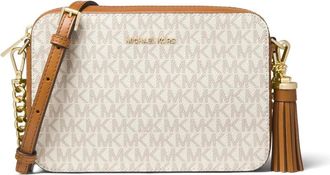 Michael Kors Jet Set Crossbody Bag - Dames - Schoudertassen - Beige - ONE Size - Katoen - Tassen