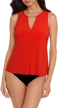 Magic Suit By Miraclesuit Hyperlink Chanae Tankini Top in Persimmon at Nordstrom, Size 10