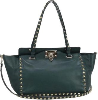 Valentino Pre-owned Handbags, female, Green, Size: ONE SIZE Pre-owned Vintage Shoulder Bag