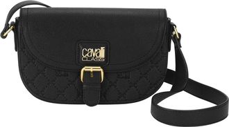 Cavalli Schoudertassen - Dames - Schoudertassen - Zwart - ONE Size - Leer - Tassen